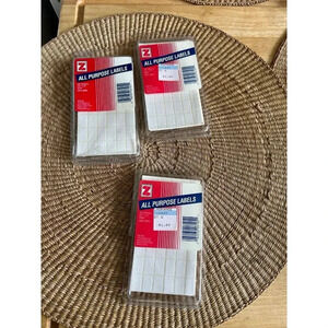 Z All Purpose Labels 3/8” x 5/8” white